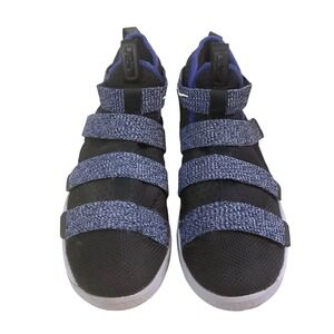 Nike LeBron Soldier XI GS Black Royal Blue Basketball Shoes Youth 5.5Y 918369-00